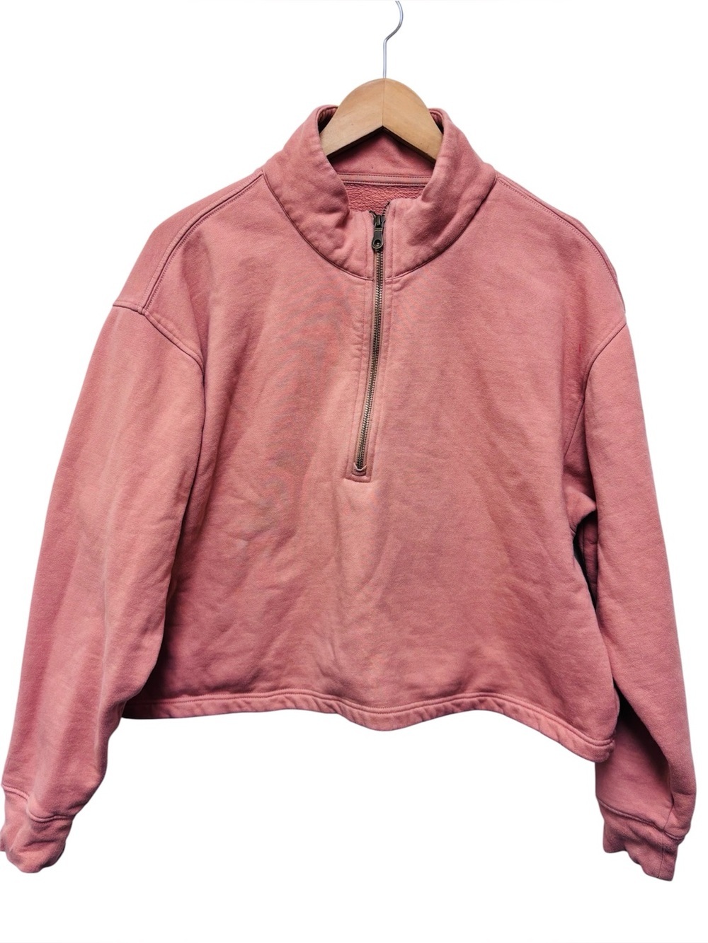Girlfriend Collective 50/50 Half Zip Sweatshirt